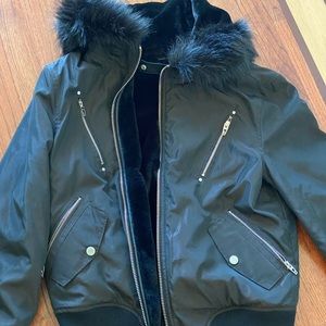 BLANK NYC FUR LINED JACKET